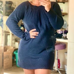 Francesca’s Navy Blue Knitted long sleeve dress.